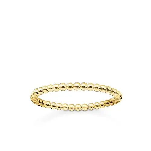 Produktbild: THOMAS SABO Ring 18k Vergoldung Recyceltes 925 Sterling Silber, Größe 52, TR2122-413-12-52