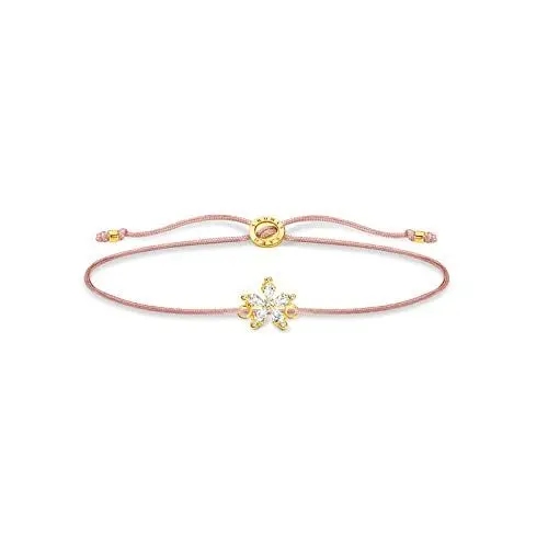 Produktbild: THOMAS SABO Damen Armband Little Secret Gold Blume weiße Steine 925 Sterlingsilber LS119-379-19-L20V
