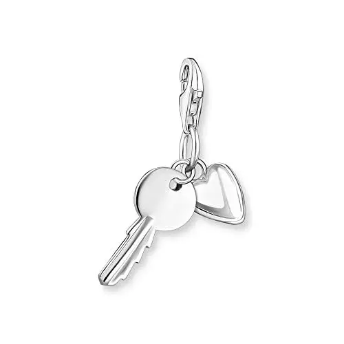 Produktbild: THOMAS SABO Damen Charm-Anhänger Schlüssel mit Herz Silber 925 Sterlingsilber 0349-001-12