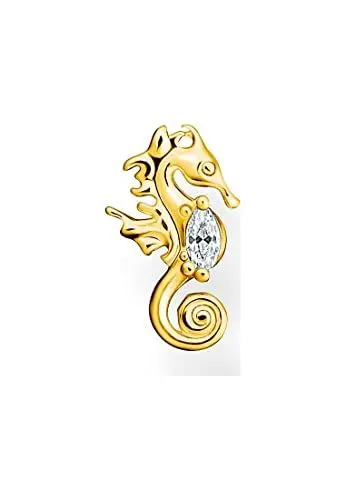 Produktbild: Thomas Sabo Einzel Ohrstecker Seepferdchen vergoldetes Silber H2236-414-14