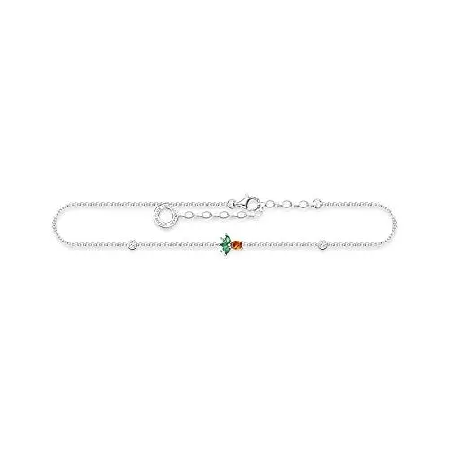 Produktbild: THOMAS SABO Damen Fußkette Ananas 925er Sterlingsilber mit Zirkonia, AK0022-166-7-L27V