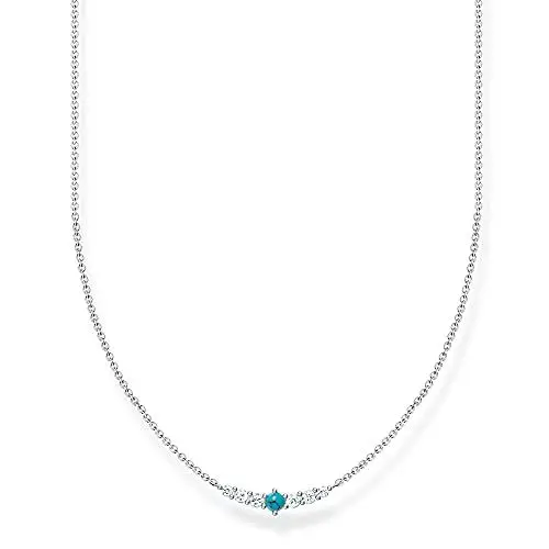 Produktbild: THOMAS SABO Kette türkiser Stein 925 Sterling Silber KE2093-405-17-L42V