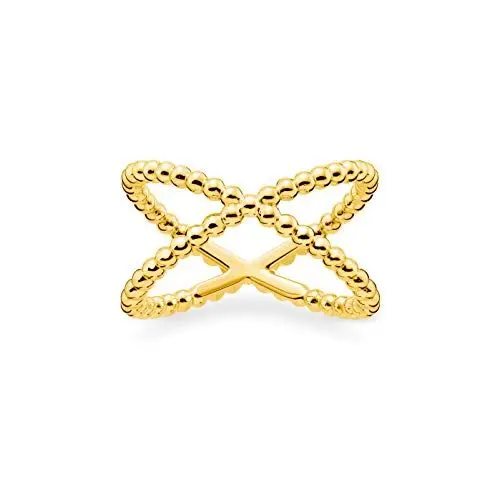 Produktbild: THOMAS SABO Ring Kugeln gold vergoldetes Silber TR2152-413-39-54
