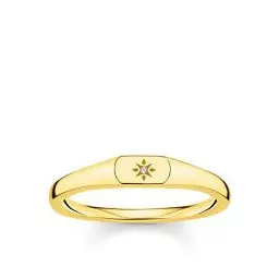 Produktbild: THOMAS SABO Ring Stern gold vergoldetes Silber TR2314-414-14-52