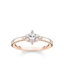 Produktbild: THOMAS SABO Ring Vintage weiße Steine roségold vergoldetes Silber TR2325-416-14-48