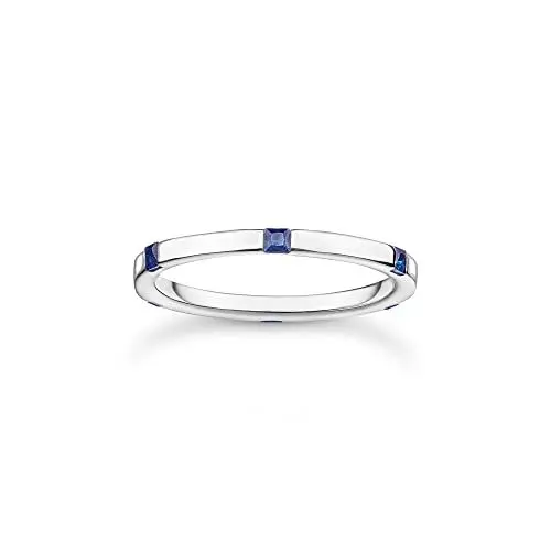 Produktbild: THOMAS SABO Ring mit blauen Steinen 925 Sterling Silber TR2396-699-32-54