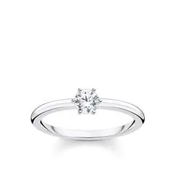 Produktbild: THOMAS SABO Ring weißer Stein silber 925 Sterling Silber TR2313-051-14-50