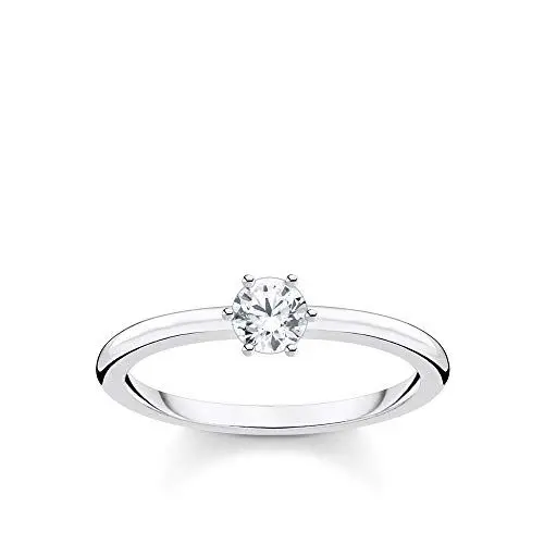 Produktbild: THOMAS SABO Ring weißer Stein silber 925 Sterling Silber TR2313-051-14-52