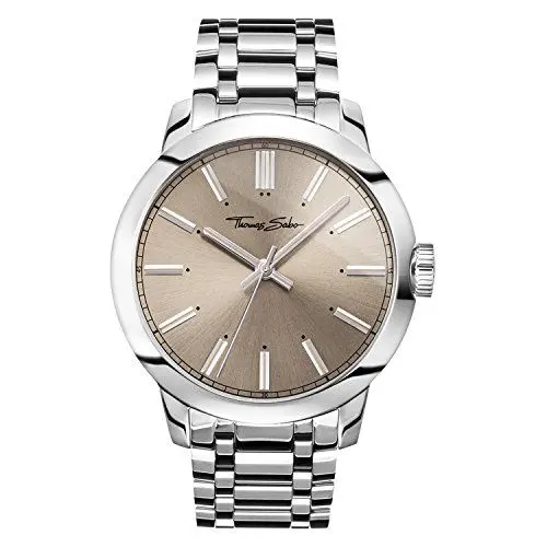 Produktbild: THOMAS SABO Unisex Erwachsene Analog Mechanik Uhr mit Edelstahl Armband WA0311-201-214-46