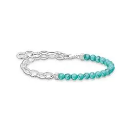 Produktbild: Thomas Sabo Armband mit blauen Perlen 925 Sterling Silber A2098-404-17-L17