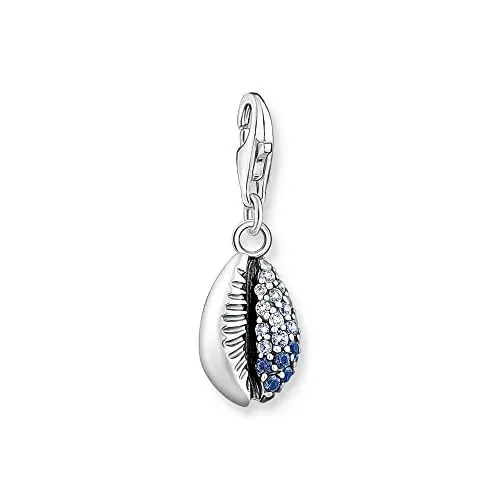 Produktbild: Thomas Sabo Charm-Anhänger Muschel mit blauen Steinen 925 Sterlingsilber 1894-945-7