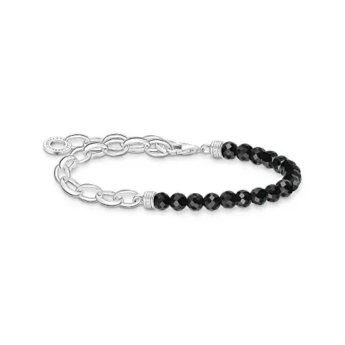 Produktbild: Thomas Sabo Armband mit schwarzen Perlen 925 Sterling Silber A2098-130-11-L17