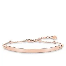 Produktbild: Thomas Sabo Damen-Armband Love Bridge 925 Sterling Silber 750 rosegold vergoldet Länge von 16.5 bis 19.5 cm Brücke 5.4 cm LBA0044-415-12-L19,5v