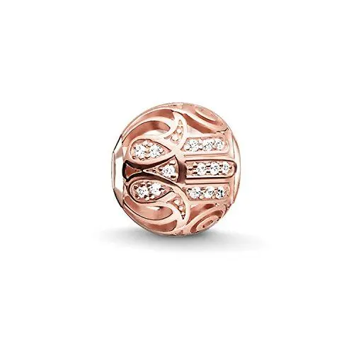 Produktbild: Thomas Sabo Damen-Bead Fatimas Hand Karma Beads 925 Sterling Silber 750 rosegold vergoldet Zirkonia weiß K0206-416-14