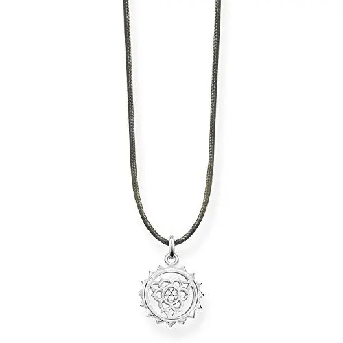 Produktbild: Thomas Sabo Damen-Kette Choker Halschakra 925 Sterling Silber grau LSKE011-401-5-L80v