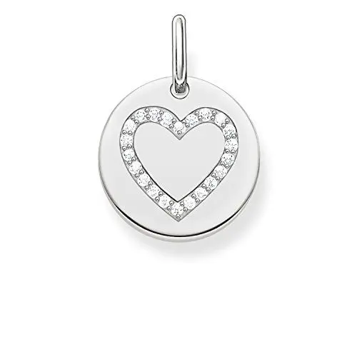 Produktbild: Thomas Sabo Damen Anhänger Coin Herz Love Bridge 925 Sterling Silber LBPE0005-051-14