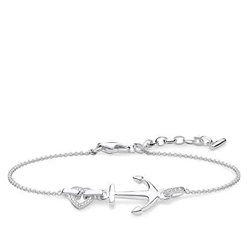 Produktbild: Thomas Sabo Damen Armband Anker mit Herz 925 Sterling Silber A1854-051-14-L19v