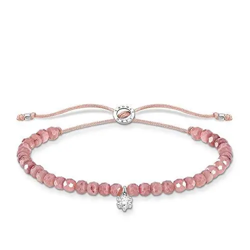 Produktbild: Thomas Sabo Armband rosa Perlen mit weißem Stein 925 Sterling Silber A1987-401-9-L20V