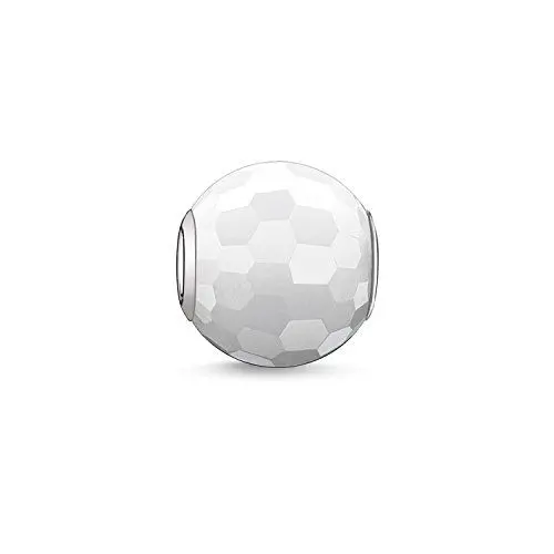Produktbild: Thomas Sabo Damen Bead Jade weiß Karma Beads 925 Sterling Silber K0007-588-14
