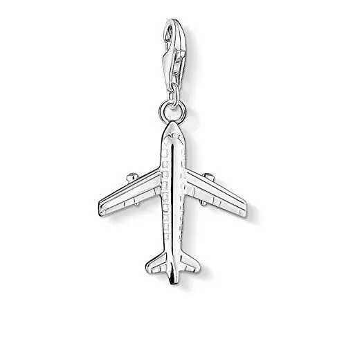 Produktbild: Thomas Sabo Damen Charm-Anhänger Flugzeug Charm Club 925 Sterling Silber 0030-001-12
