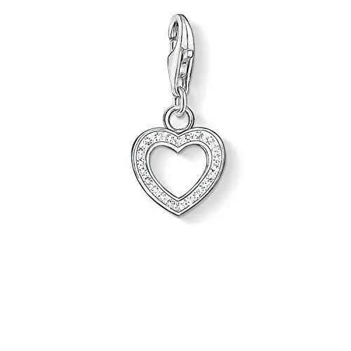 Produktbild: Thomas Sabo Damen Charm-Anhänger Herz Zirkonia Charm Club 925 Sterling Silber 0930-051-14