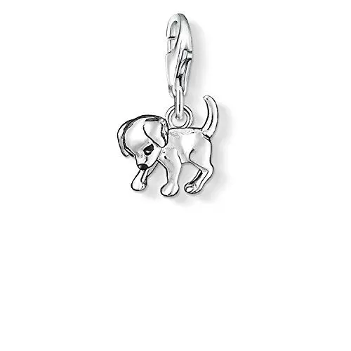 Produktbild: Thomas Sabo Damen Charm-Anhänger Hund Welpe Charm Club 925 Sterling Silber, 1cm, 0885-007-12