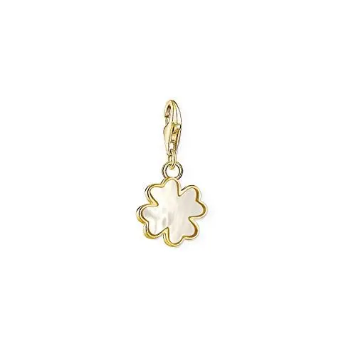 Produktbild: Thomas Sabo Damen Charm-Anhänger Kleeblatt Perlmutt Charm Club 925 Sterling Silber 1775-429-14