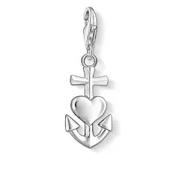 Produktbild: Thomas Sabo Damen Charm-Anhänger Kreuz Herz Anker Glaube Liebe Hoffnung Charm Club 925 Sterling Silber 0083-001-12