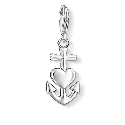 Produktbild: Thomas Sabo Damen Charm-Anhänger Kreuz Herz Anker Glaube Liebe Hoffnung Charm Club 925 Sterling Silber 0083-001-12