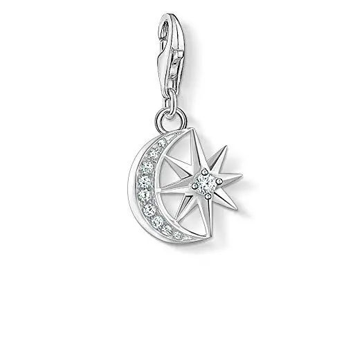 Produktbild: Thomas Sabo Damen Charm-Anhänger Stern & Mond Charm Club 925 Sterling Silber 1794-051-14