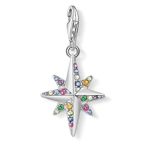 Produktbild: Thomas Sabo Damen Charm-Anhänger Stern bunt 925 Sterlingsilber 1817-342-7