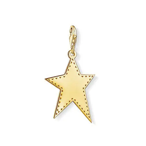 Produktbild: Thomas Sabo Damen Charm-Anhänger goldener Stern 925 Sterling Silber Y0040-413-39