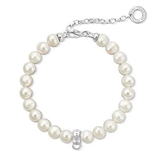 Produktbild: Thomas Sabo Damen Charm-Armband Süßwasser Zuchtperle Charm Club X0225-082-14-L18,5v