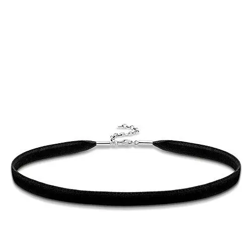 Produktbild: Thomas Sabo Damen Kette Choker Samt Schwarz 925 Sterling Silber KE1728-331-11-L36v