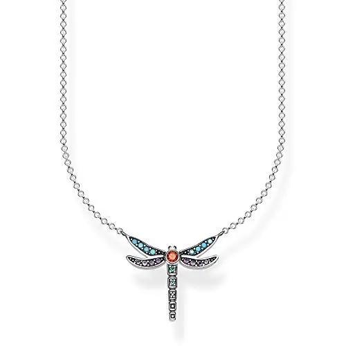 Produktbild: Thomas Sabo Damen Kette Libelle bunt 925 Sterling Silber KE1837-845-7-L45v