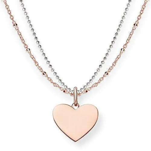 Produktbild: Thomas Sabo Damen Kette Love Bridge Herz Roségold 925 Sterling Silber LBKE0004-415-12-L45v
