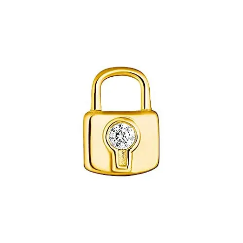 Produktbild: Thomas Sabo Einzel Ohrstecker Schloss vergoldetes Silber H2219-414-14