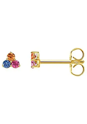 Produktbild: Thomas Sabo Einzel Ohrstecker farbige Steine gold vergoldetes Silber H2138-488-7