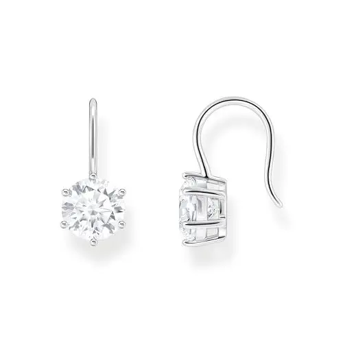 Produktbild: Thomas Sabo Ohrhänger mit großem, weißem Zirkonia 925 Sterlingsilber H2287-051-14