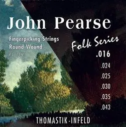 Produktbild: Thomastik 656697 Saiten für Klassik-Gitarre John Pearse Folk Series Light, Satz PJ116