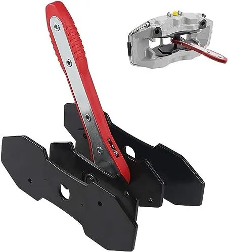 Produktbild: Thsakzo Bremssattel Werkzeug,360° Schwenk Bremskolbenrücksteller,Bremsenrücksteller,Bremskolben Rückstellwerkzeug,Bremssattel Ratschen Werkzeug,Ratschen Bremskolben Rücksteller Für Autobremsen (Rot)