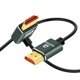 Produktbild: Thsucords Ultradünnes 8K HDMI Winkelstecker 2.1 90 Grad Nach Oben Gewinkeltes Kabel 3M, Flexibles Schlankes kabel, Unterstützt 4K @120 Hz, 8K @60 Hz, Kompatibel mit Roku TV/HDTV/PS5/Blu-ray