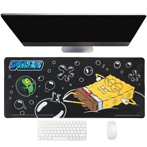 Produktbild: Thumbs up Spongebob Schwammkopf Schreibtischunterlage, 70 x 30 cm, Offizielles Merch, Fans