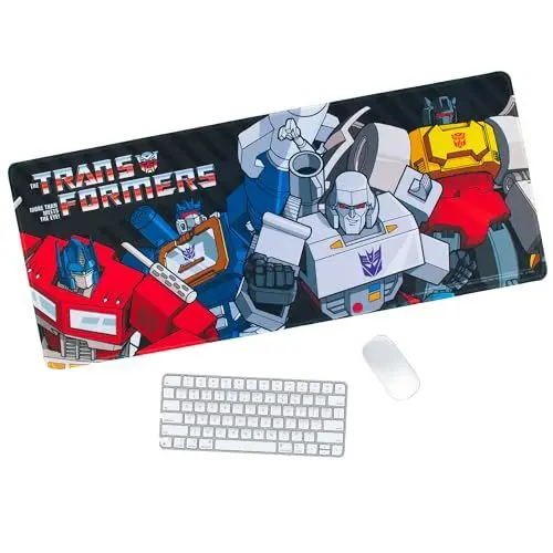 Produktbild: Thumbs up Transformers Jumbo-Schreibtischunterlage, groß, Gummi, für Gaming und Arbeit, 70 x 30 cm