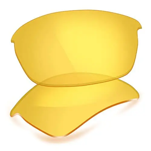 Produktbild: ThunderClap Polycarbonat Ersatzgläser für Oakley Flak Jacket Sonnenbrillen - Transparent Gelb Anti-Beschlag