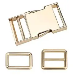 Produktbild: TIANLIN Schnallen und Verschlüsse, Metal Schnallen (Gold), 50×30mm Steckschnalle, Innenmaß 25 mm, Rucksack Schnalle Ersatz, mit 2 Zubehör, für Rucksack, Handtasche, Umhängetasche