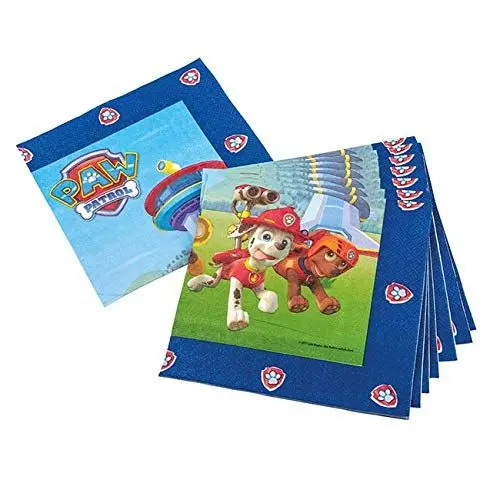 Produktbild: tib 19702 Paw Patrol Servietten, 3-lagig, 20 Stück, 33 x 33 cm, mehrfarbig
