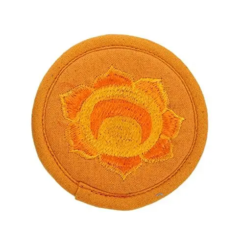 Produktbild: Tibetische Buddhistische Klangschale Unterlage Kissen Untersetzer Pad Getränkeuntersetzer Glasuntersetzer Wohnzimmer Tischdeko Tischuntersetzer für Zuhause Yoga Meditation Küche Büro