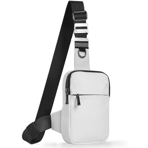 Produktbild: Tibroni Sling Bag Umhängetasche Brusttasche Schultertasche Herren Damen mit RFID-Blockierung, Chest Crossbody Bag, Herrentaschen Klein, Shoulder Bag