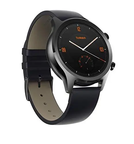 Produktbild: Ticwatch C2 Plus Smartwatch 1 GB RAM mit NFC-Zahlungen IP68 Wasserdichter 1,3-Zoll-AMOLED-Bildschirm Eingebaute GPS Fitness Fashion Smart Watch Kompatibel mit Android und iOS